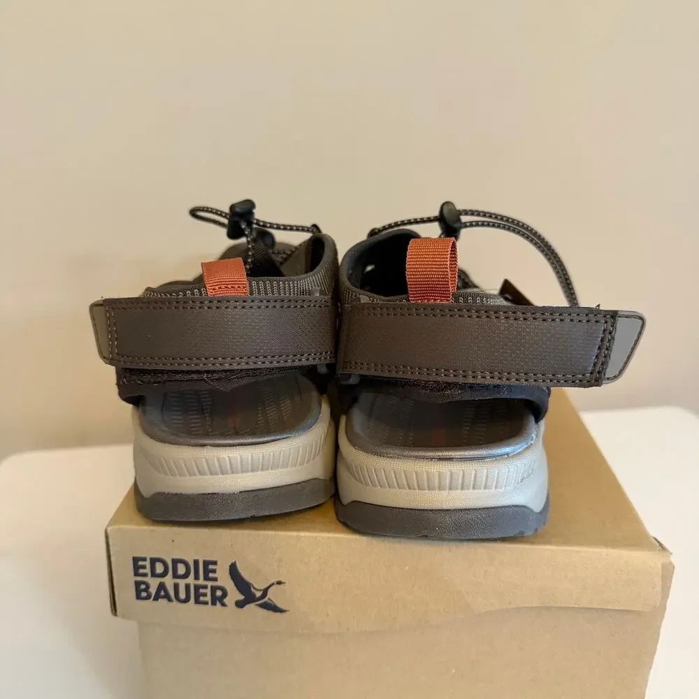 Eddie Bauer Yesler Hiking Sandals Mens 9M Brown Sport Water Outdoor Gorpcore NIB